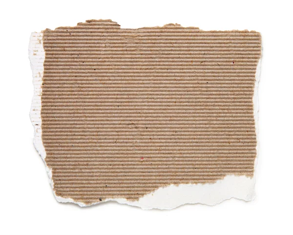 Torn cardboard isolated on white background Stock Image