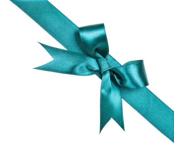 Turquoise bow — Stock Photo, Image