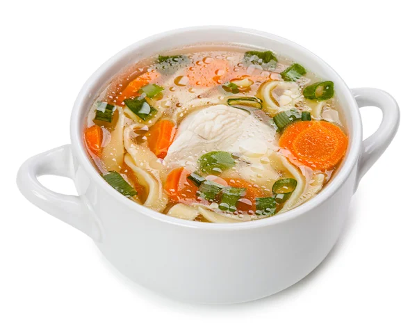 Chicken noodle soup — Stock Photo, Image