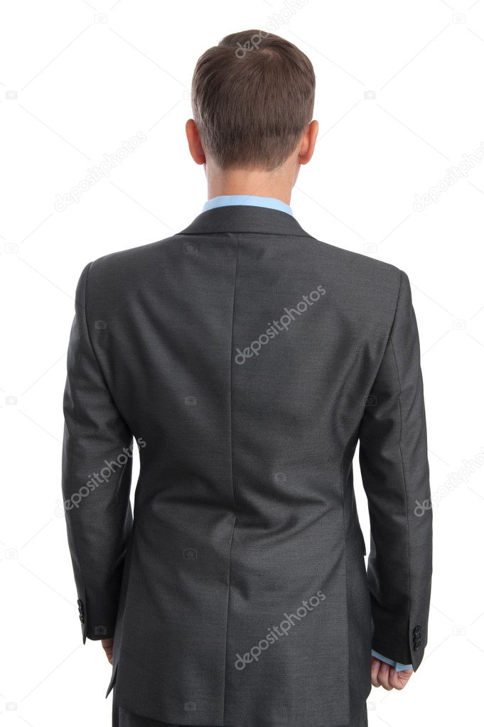 business man back view