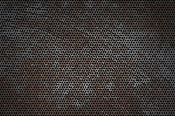 Textura de metal agujero agrietado. fondo grunge — Foto de Stock