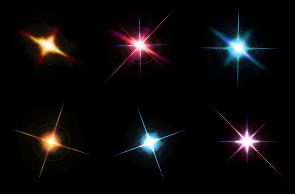 Modelo de estrelas para colagem — Fotografia de Stock