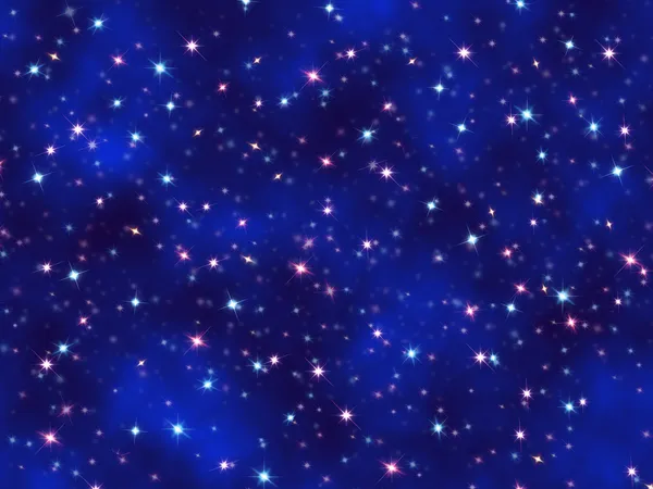 Fundo abstrato azul. Céu noturno com estrelas — Fotografia de Stock