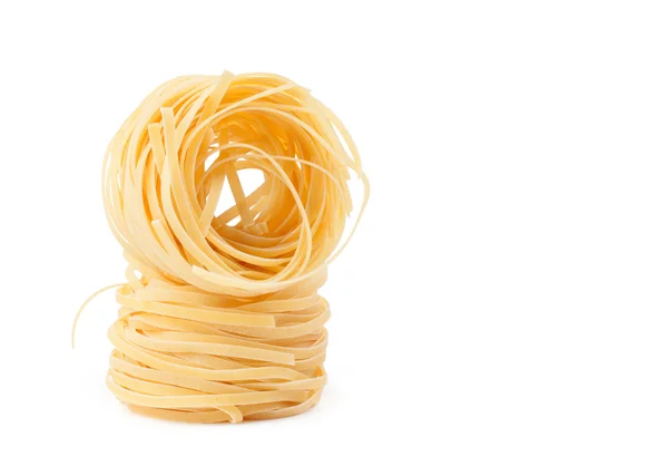 Italian pasta fettuccine nest — Stock Photo, Image