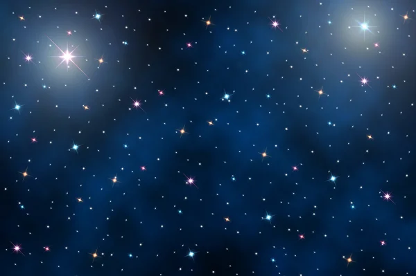 Нічне небо з зірками — стокове фото