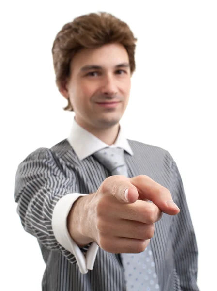 Business man pointing at you — Stock Photo, Image