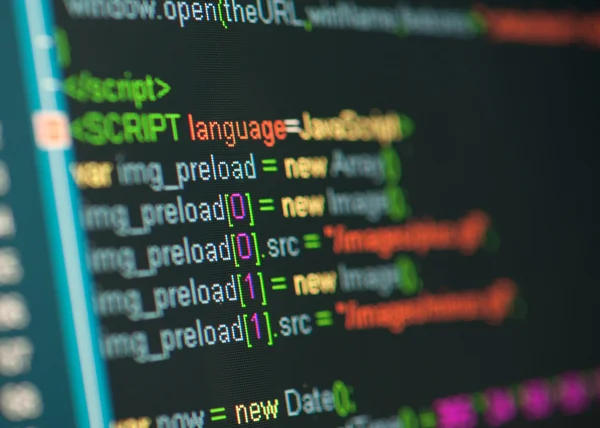 Código Html — Foto de Stock