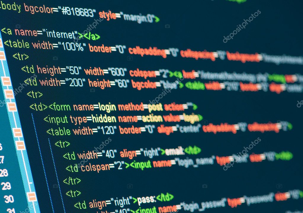Computer Code HTML Stock Photo by ©spaxiax 15383137