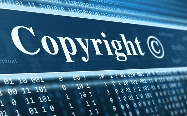 Concepto de mensaje de copyright — Foto de Stock