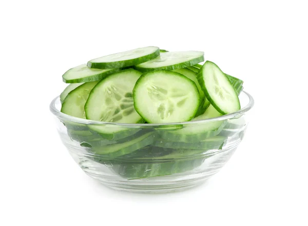 Cucumber slices salad — Stock Photo, Image