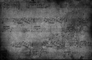 müzik notlar. Grunge arka plan