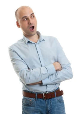şaşırmış gibi işadamı portresi