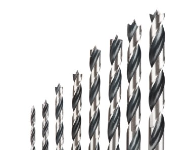 Beyaz arka plan üzerinde izole matkap