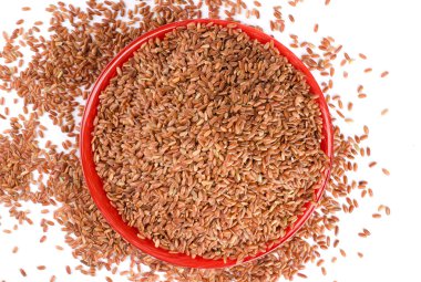 kahverengi pirinç yığını