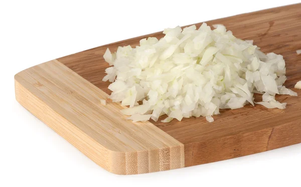 Cutted onion on the chopping board — Stock Photo, Image