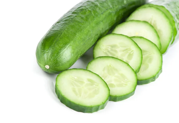 Cucumber and slices — Stock Photo, Image