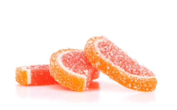 Sugar coated fruit jelly sweets — Stock Photo, Image