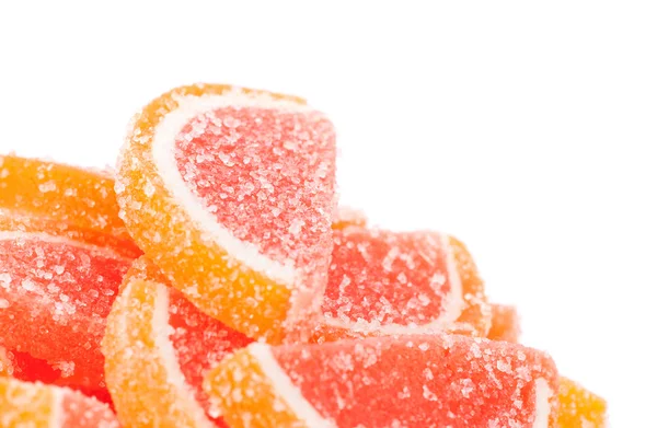 Jelly candies isolated on white — Stock Photo, Image