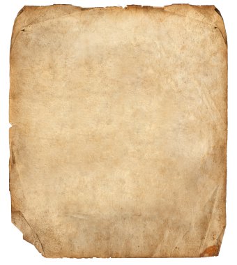 Eski kağıt sayfası