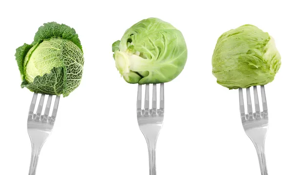 Gabeln mit Gemüse — Stockfoto