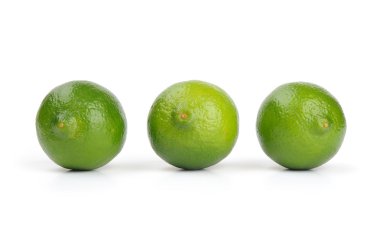 Limes beyaz zemin üzerine