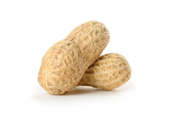 Peanuts on white background — Stock Photo, Image