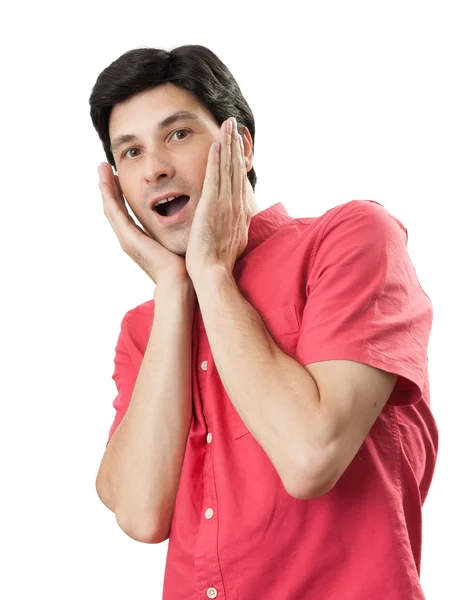 Happy surprised man — Stock Photo, Image