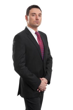 Beyaz tenli yakışıklı iş adamı