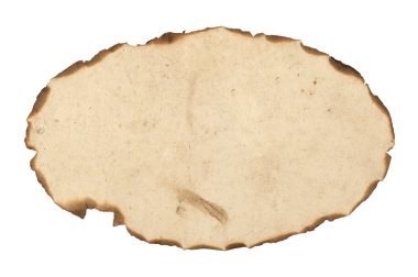 boş yanmış kağıt çerçevesi