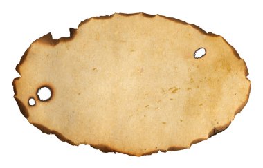 sararmış eski hasarlı kağıt