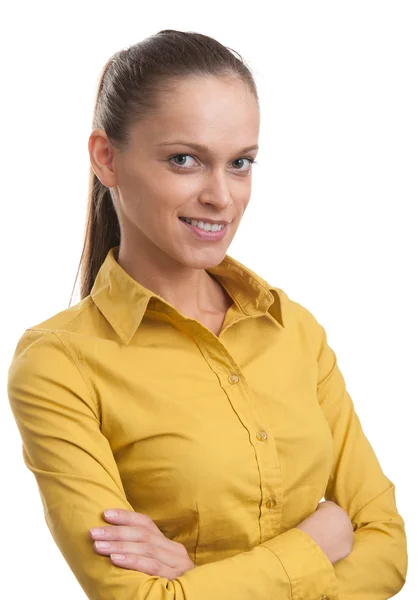 Retrato de mulher de negócios sorridente — Fotografia de Stock