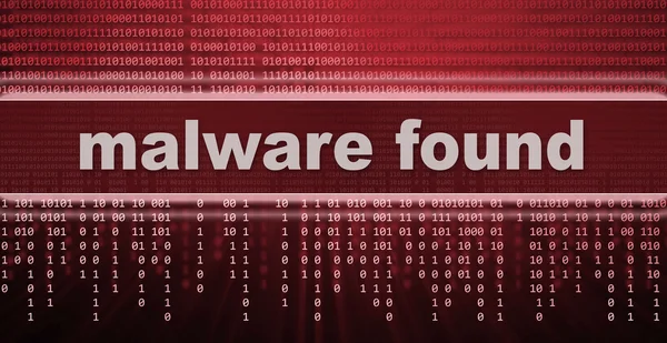 Malware. señal de advertencia del virus informático — Foto de Stock