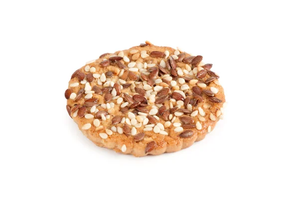 Cookie with sunflower and sesame seeds — Stock Photo, Image