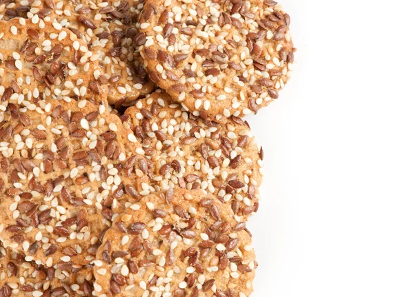 Cookie with sunflower and sesame seeds — Stock Photo, Image