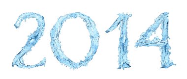 donmuş su. mutlu yeni yıl 2014