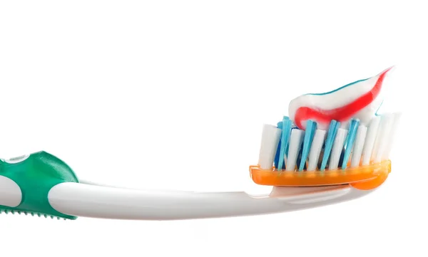 Sikat gigi dengan pasta gigi — Stok Foto