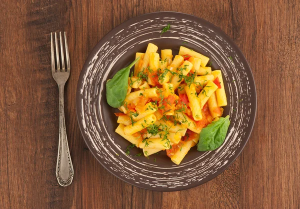Penne Pasta with tomato — Stock Photo, Image