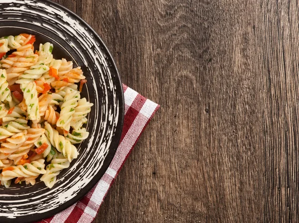 Nudeln mit Fusilli — Stockfoto