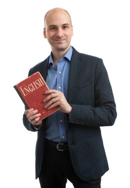iş İngilizce kavramı. kitap ile Man