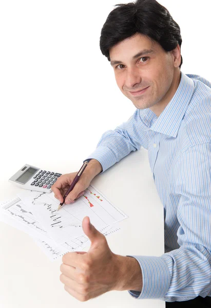 Guapo sonriente hombre de negocios —  Fotos de Stock