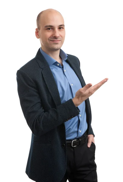 Business man presenting — Stock Photo, Image