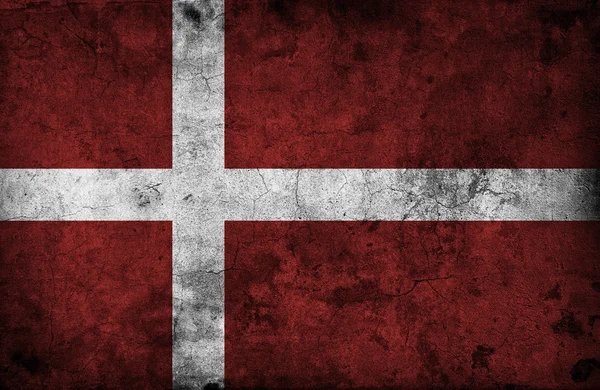 Grungy Denmark Flag — Stock Photo, Image