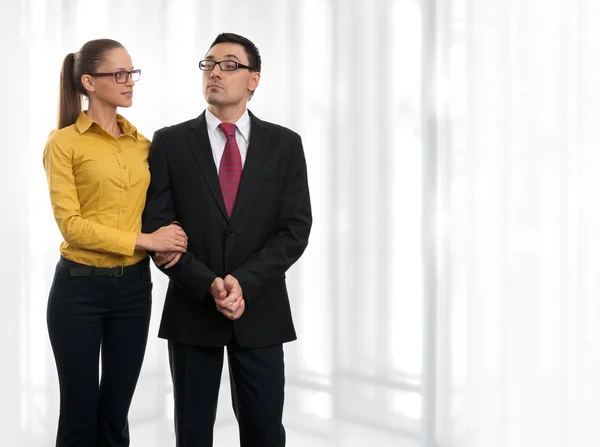 Business couple at the office — Stock Photo, Image