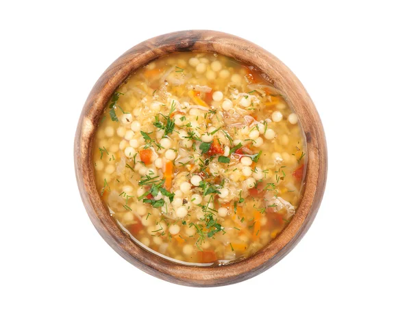 Bowl of minestrone soup — Stock Photo, Image