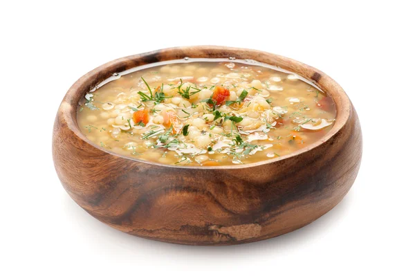 Bowl of hot fresh Minestrone soup — Stock Image Bowl of hot fresh Minestrone soup Royalty Free Stock Images