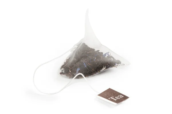 Bolsa de té sobre fondo blanco — Foto de Stock