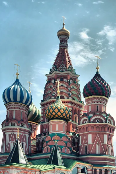 Saint basil kathedraal op het Rode plein, kremlin van Moskou, Rusland — Stockfoto