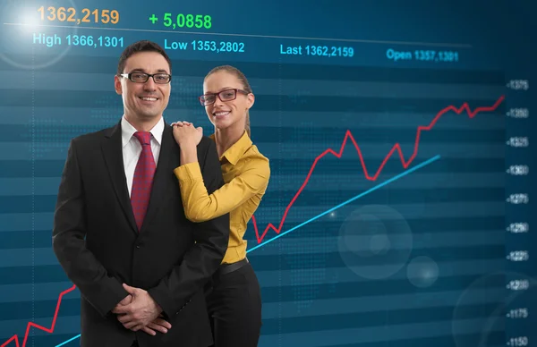 Successful Investment. Happy businesspeople — Stock Photo, Image