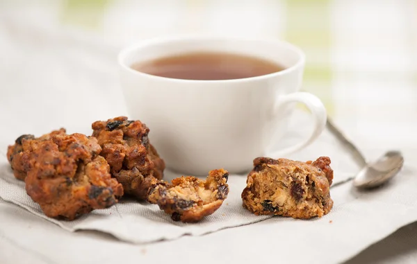 Cookie-k és tea — Stock Fotó