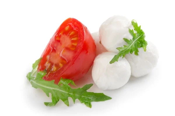 Salad from arugula tomatoes and mozzarella — Stock Photo, Image